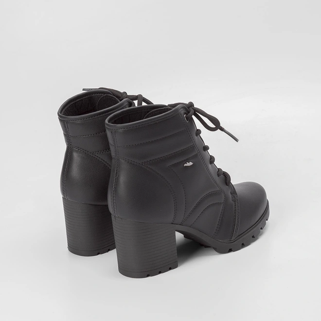 Bota Coturno Dakota Salto Tratorado Preto