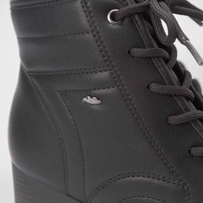 Bota Coturno Dakota Salto Tratorado Preto