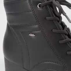 Bota Coturno Dakota Salto Tratorado Preto