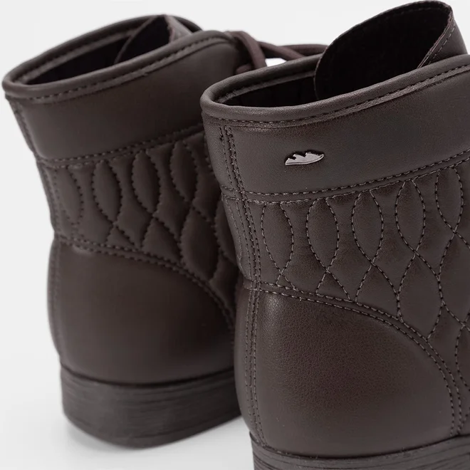 Bota Coturno Dakota Pespontos Estilizado Marrom