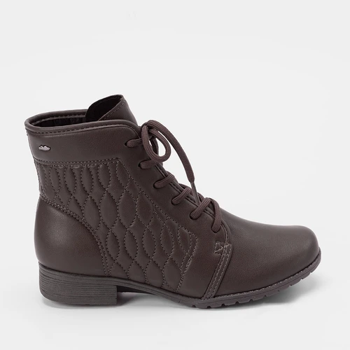 Bota Coturno Dakota Pespontos Estilizado Marrom