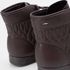Bota Coturno Dakota Pespontos Estilizado Marrom