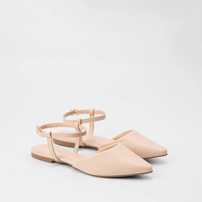 Sapatilha Feminina Slingback Gabriela Fivela Marfim