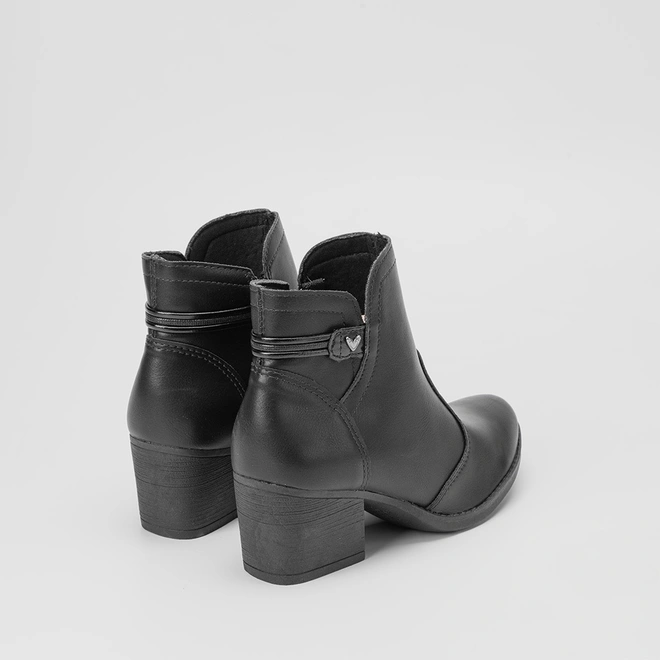 Ankle Boot Feminina Mississipi Country Texana Preto