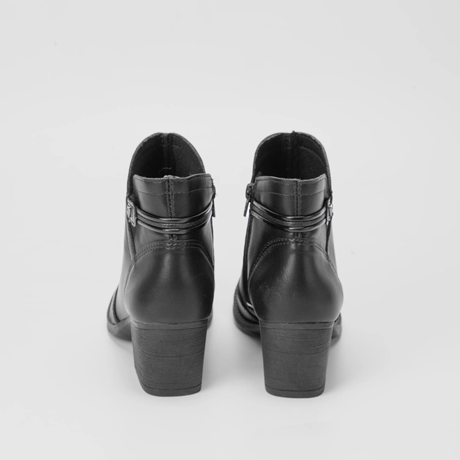 Ankle Boot Feminina Mississipi Country Texana Preto