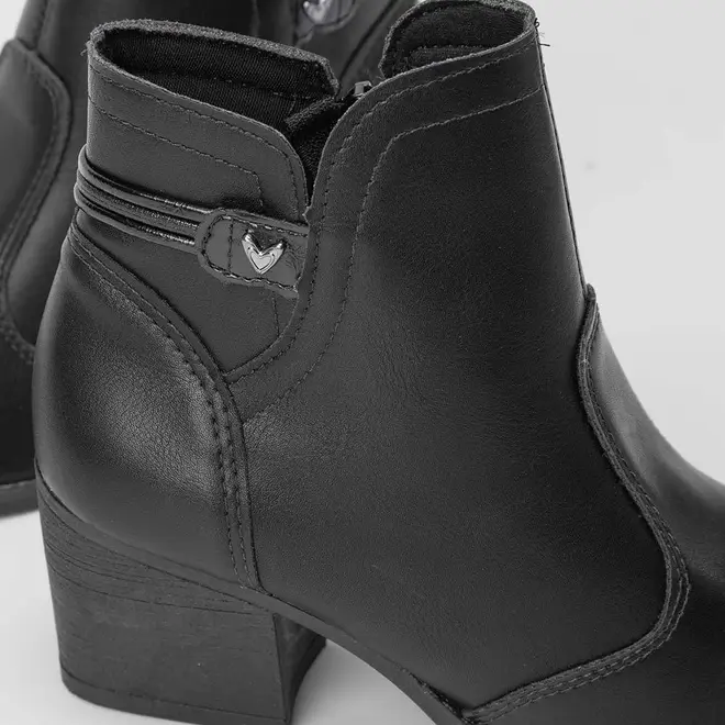 Ankle Boot Feminina Mississipi Country Texana Preto