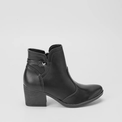 Ankle Boot Feminina Mississipi Country Texana Preto