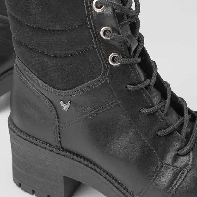 Bota Coturno Mississipi Detalhe Acolchoado Preto