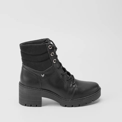 Bota Coturno Mississipi Detalhe Acolchoado Preto