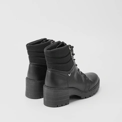 Bota Coturno Mississipi Detalhe Acolchoado Preto