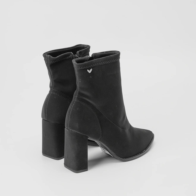 Ankle Boot Mississipi Nobuck Cano Médio Preto