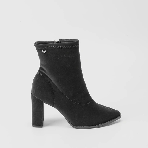 Bota Coturno Mississipi Detalhe Pesponto Acolchoado Preto