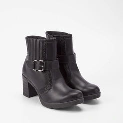 Bota Chelse Mississipi Detalhe Pesponto Fivela Preto