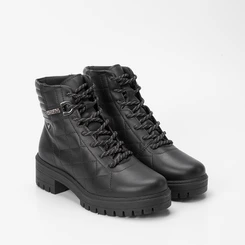 Bota Coturno Mississipi Detalhe Ilhós Strass Preto