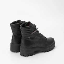 Bota Coturno Mississipi Detalhe Ilhós Strass Preto