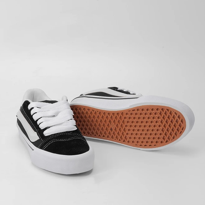 Tênis Casual Masculino Vertus Nobuck Recortes Preto