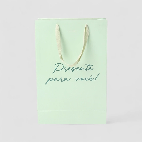 Sacola STZ Pequena Presente Para Você Verde