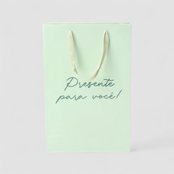 Sacola STZ Pequena Presente Para Você Verde