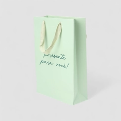 Sacola STZ Pequena Presente Para Você Verde