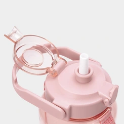 Garrafa Squeeze Stz Alça Flower Rosa