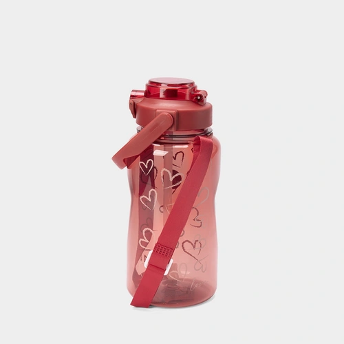 Garrafa Squeeze Stz Alça Coração Vermelho