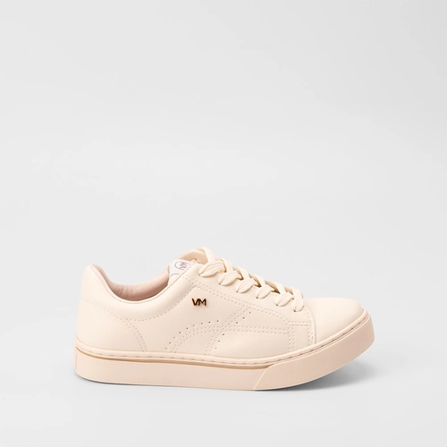 Tênis Casual Feminino Via Marte Pespontos Marfim