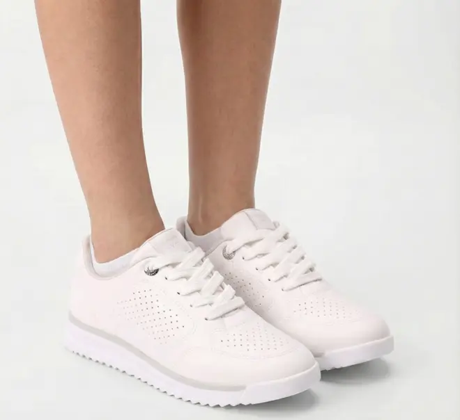 Tênis Via Marte Feminino Tratorado Pespontos & Perfuros Branco