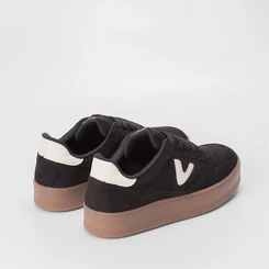 Tênis Via Marte Feminino Camurça Detalhe Logo Preto