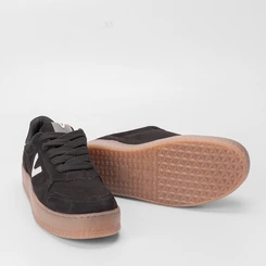 Tênis Via Marte Feminino Camurça Detalhe Logo Preto