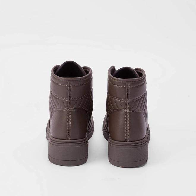 Bota Coturno Dakota Plataforma Detalhe Pespontos Marrom