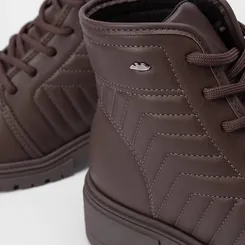 Bota Coturno Dakota Plataforma Detalhe Pespontos Marrom