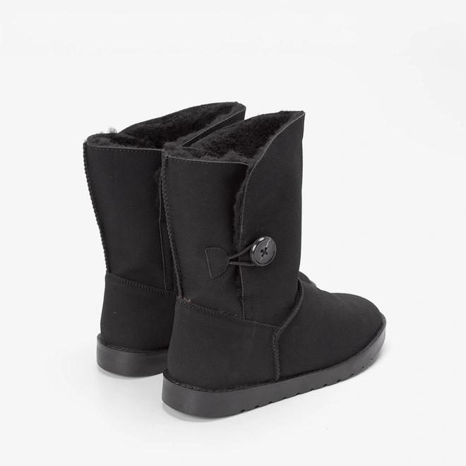 Bota Ugg Mooncity Detalhe Botão Preto