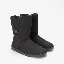 Bota Ugg Mooncity Detalhe Botão Preto