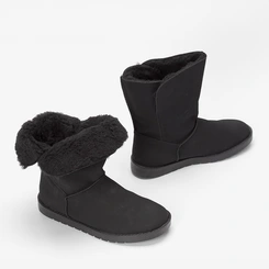 Bota Ugg Mooncity Detalhe Botão Preto