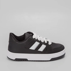 Tênis Gabriela Casual Flatform Recortes Off White