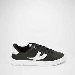 Tênis Penélope Casual Feminino Recorte Lateral Preto