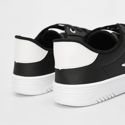 Tênis Penélope Casual Feminino Recorte Lateral Preto