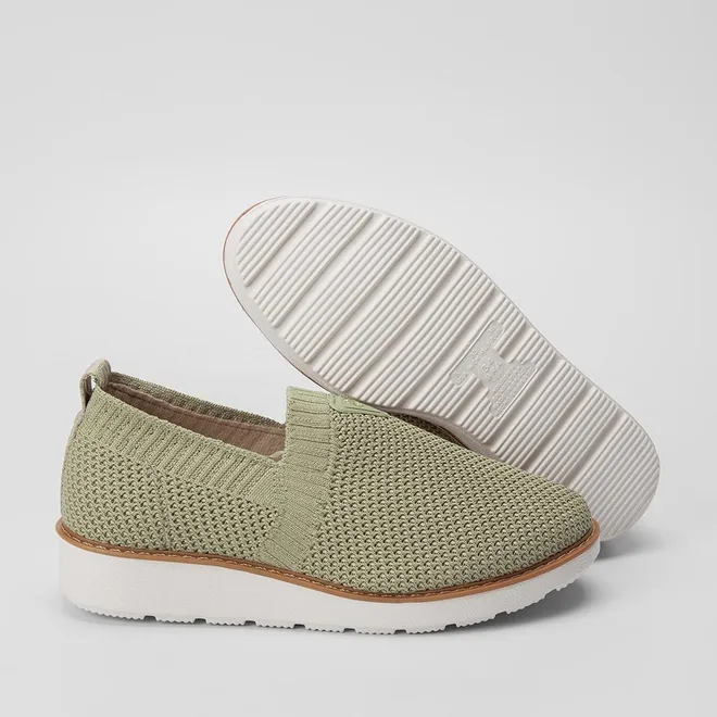 Tênis Slip On Modare Anabela Casual Verde