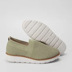 Tênis Slip On Modare Anabela Casual Verde