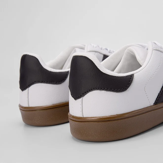 Tênis Vertus Casual Masculino Recortes Nobuck Branco