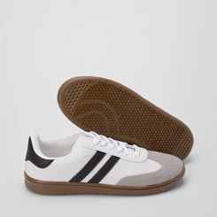 Tênis Vertus Casual Masculino Recortes Nobuck Branco