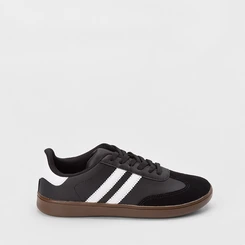Tênis Vertus Casual Masculino Recortes Nobuck Preto