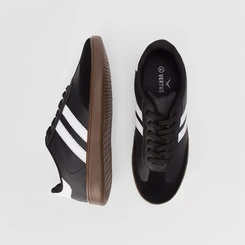 Tênis Vertus Casual Masculino Recortes Nobuck Preto