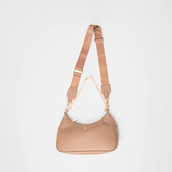 Bolsa Hobo Gabriela Média Alça Corrente Marrom