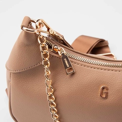 Bolsa Hobo Gabriela Média Alça Corrente Marrom