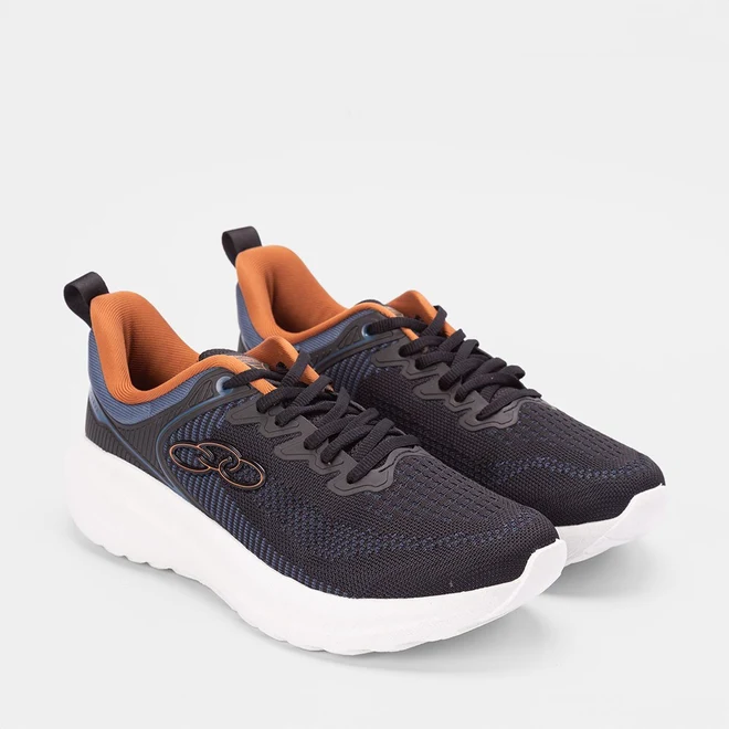 Tênis Olympikus Curva Esportivo Masculino Azul & Preto