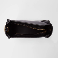 Bolsa Bucket Pequena Gabriela Transversal Detalhe Fivela Preto