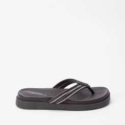 Papete Modare Ultraconforto Tiras de Dedo Strass Preto