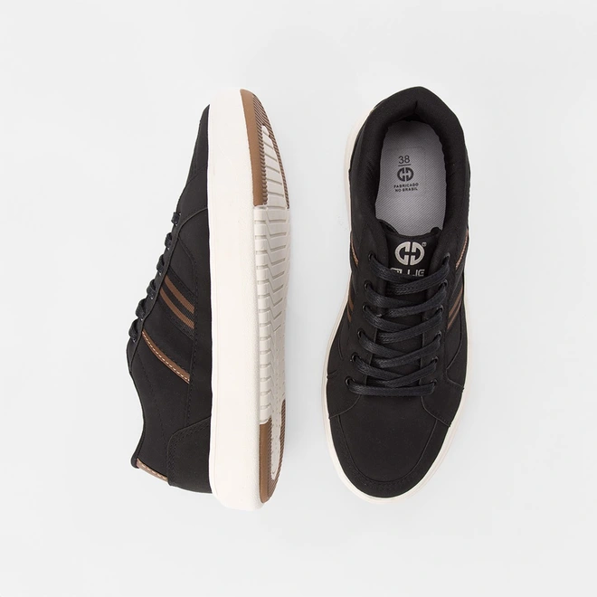 Tênis Ollie Street Masculino Nobuck Preto