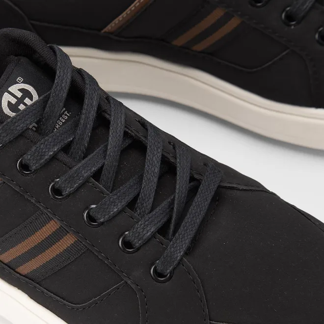 Tênis Ollie Street Masculino Nobuck Preto